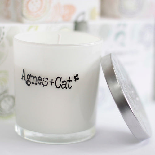  Pamperandpost Agnes  + Cat Votive Candle - Fresh Citrus Agnes + Cat Soy Wax Votive Candles 200g