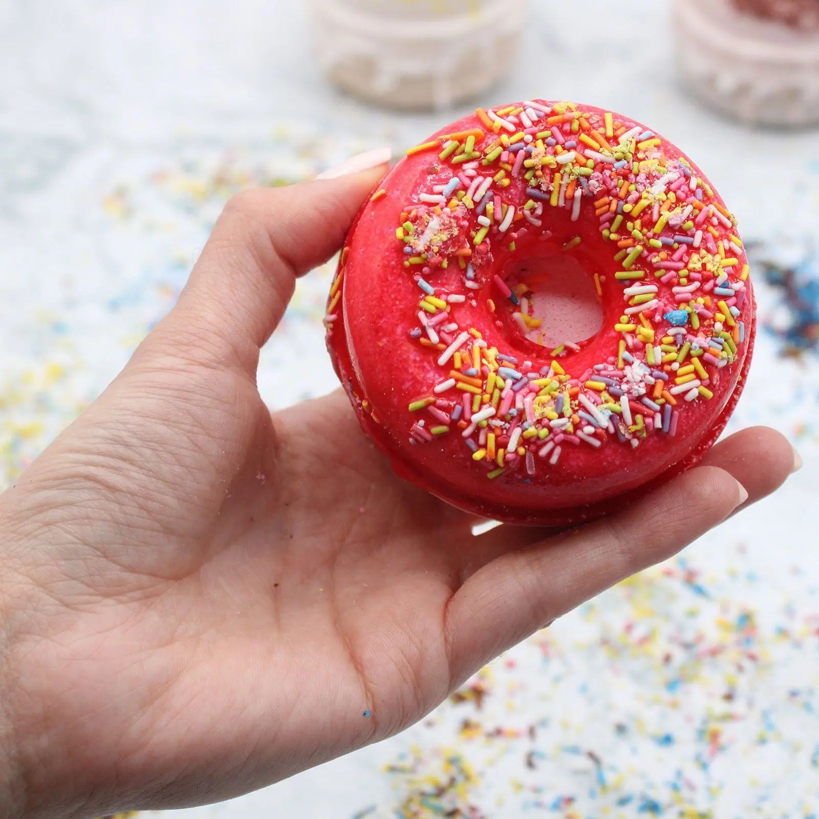 Pamperandpost Strawberry & Banana Bath Donuts