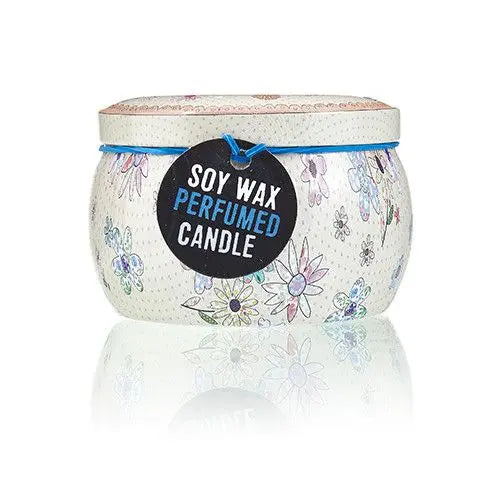 Pamperandpost Art Tin Candle - Assorted Design - Friendly Messages - Parma Violet Art Tin Candles