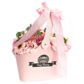  Pamperandpost Basket Soap Flower Bouquet - Pink Soap Flower Bouquets