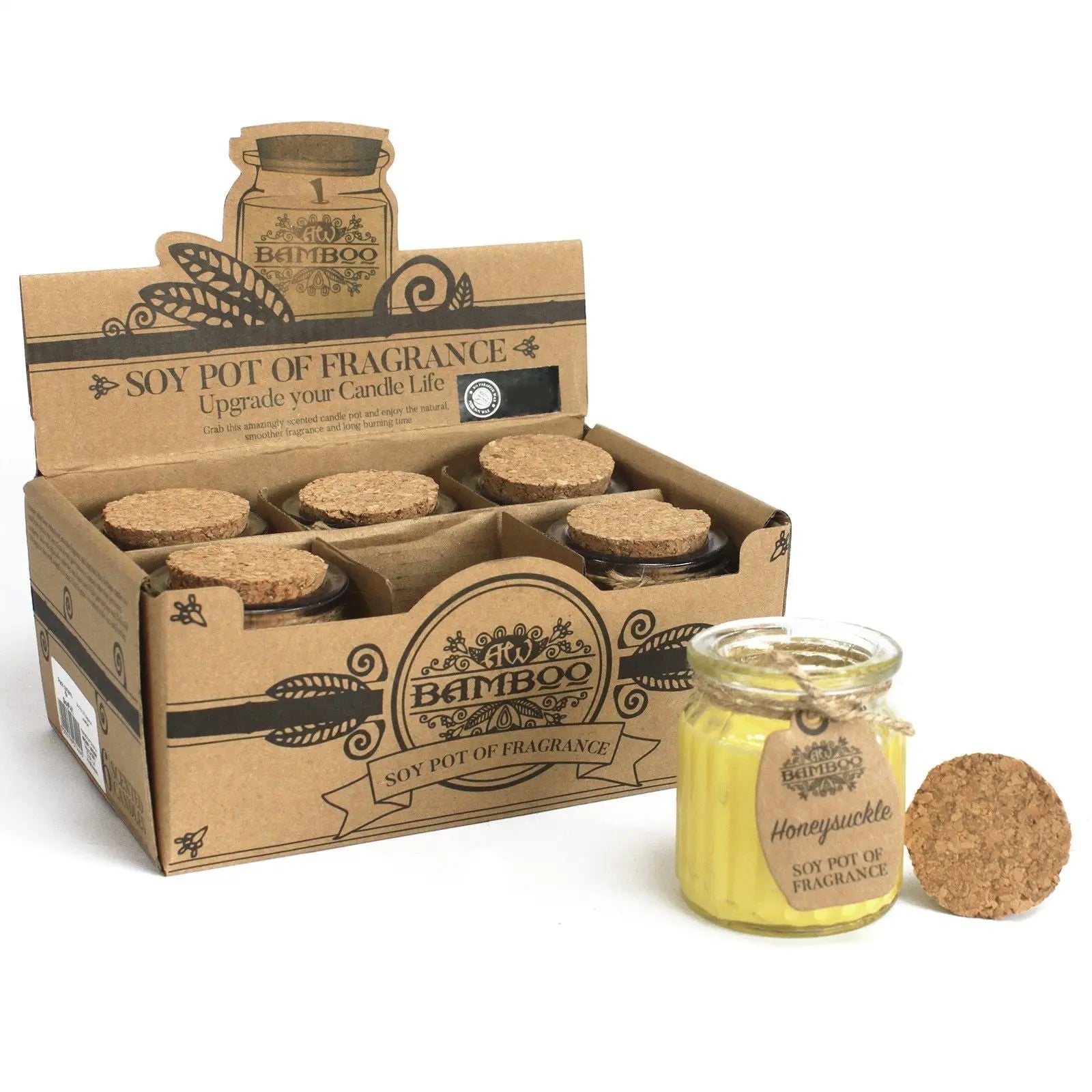 Pamperandpost Honeysuckle Soy Pot of Fragrance Candles
