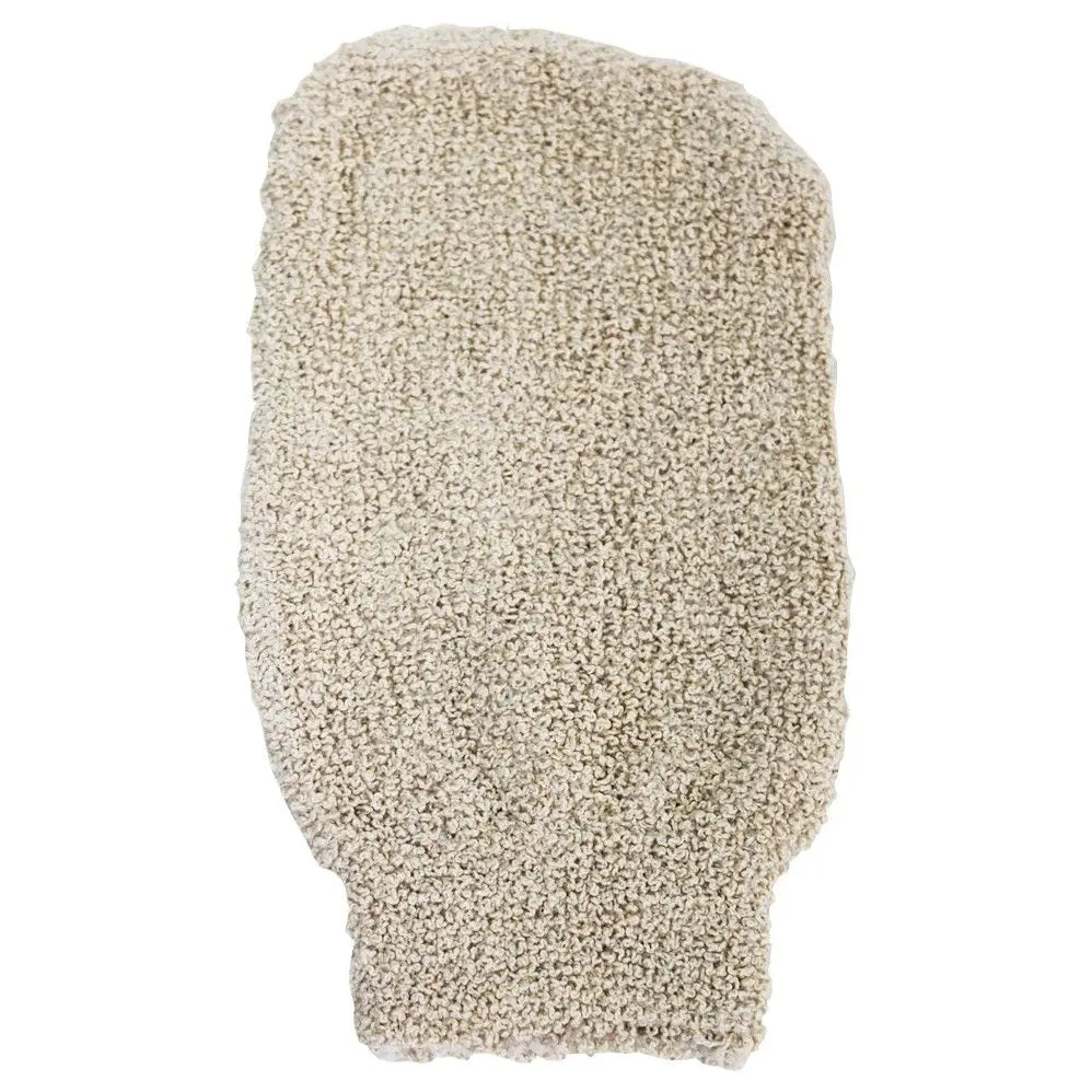  Pamperandpost Snug Jute Mix Mitt - Cream Luxury Scrubs & Sponges