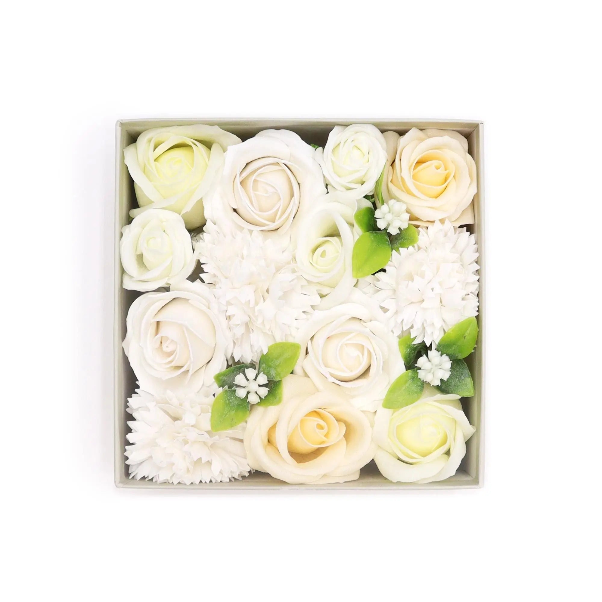 Pamperandpost Square Box - Wedding Blessings - White & Ivory