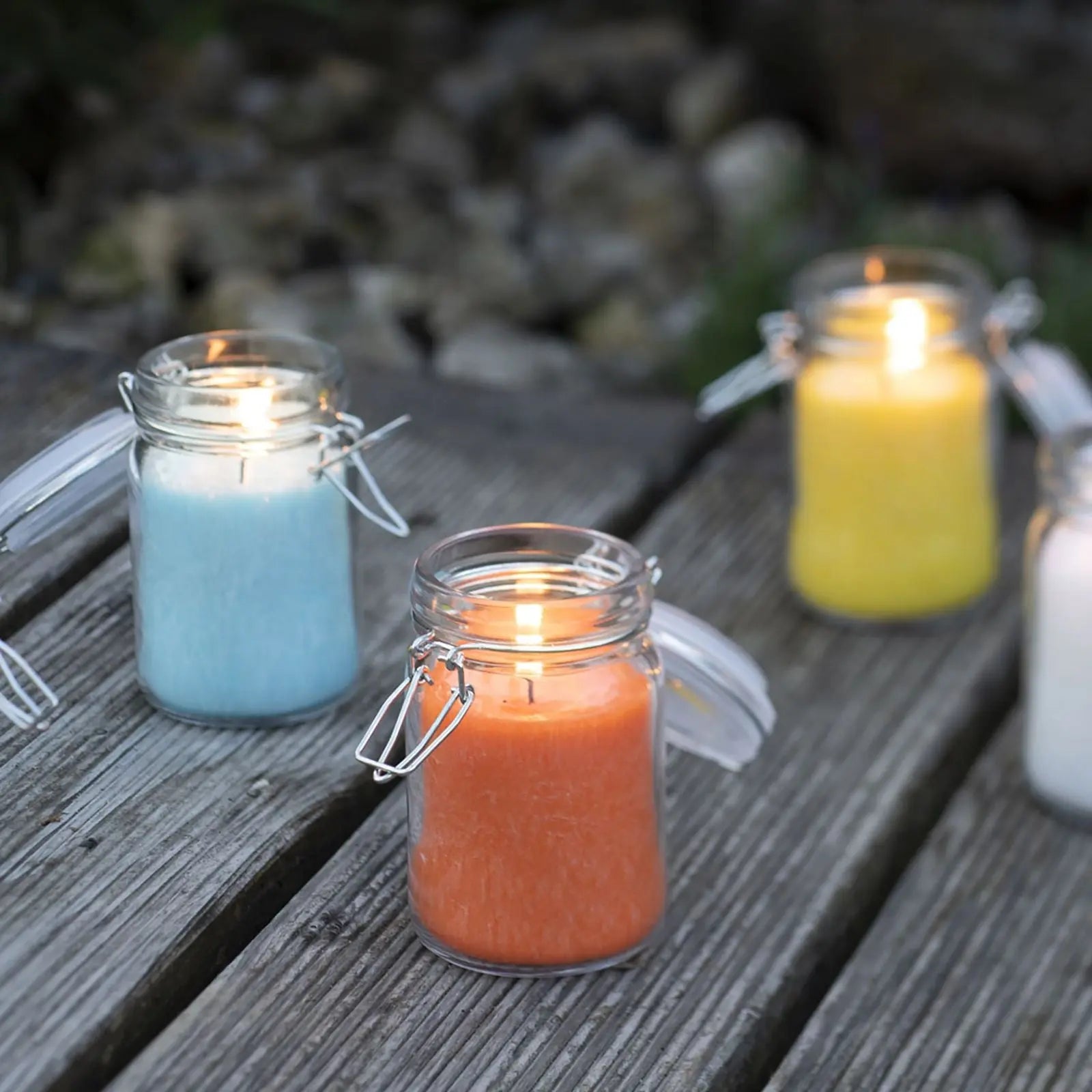  Pamperandpost Pure Olive Wax Jar Candle 120x70 - Turquoise Pure Olive Wax Candle