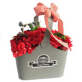 Basket Soap Flower Bouquet - Red AW Dropship UK