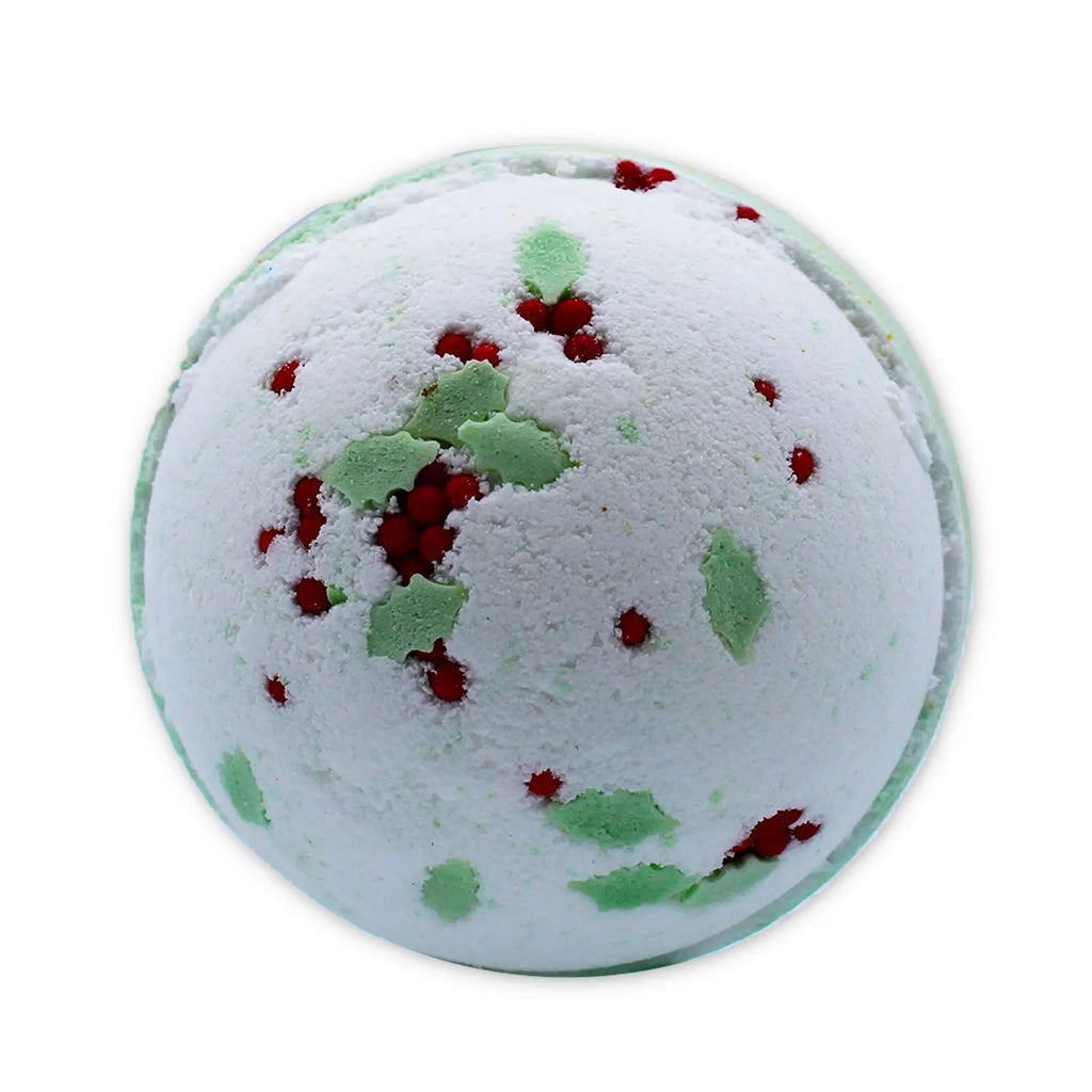 Pamperandpost Christmas Bath Bomb - Holly Berry & Mistletoe