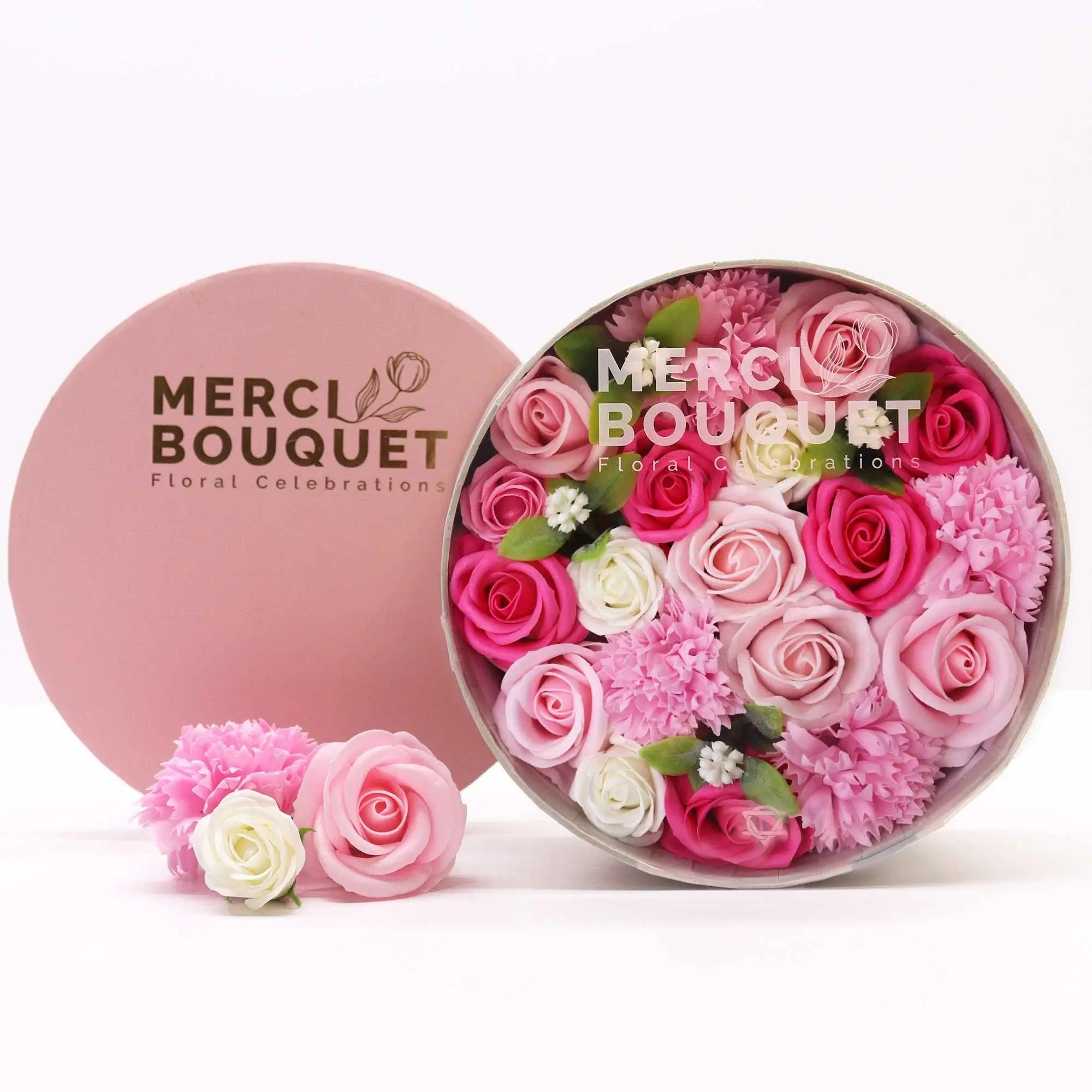 Pamperandpost Round Box - Baby Blessings - Pinks