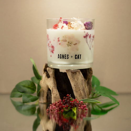  Pamperandpost Agnes + Cat Botanical Soy Wax Candle - Roses of Sawrey Agnes + Cat Botanical Soy Wax Candles