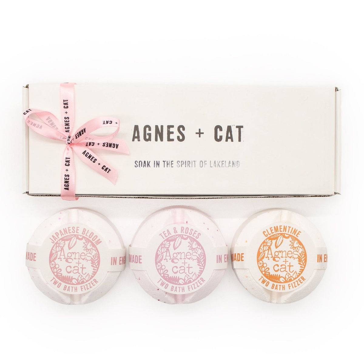  Pamperandpost Agnes + Cat Floral & Citrus Bath Fizzer Gift Set Agnes + Cat Bath Fizzer Gift Sets