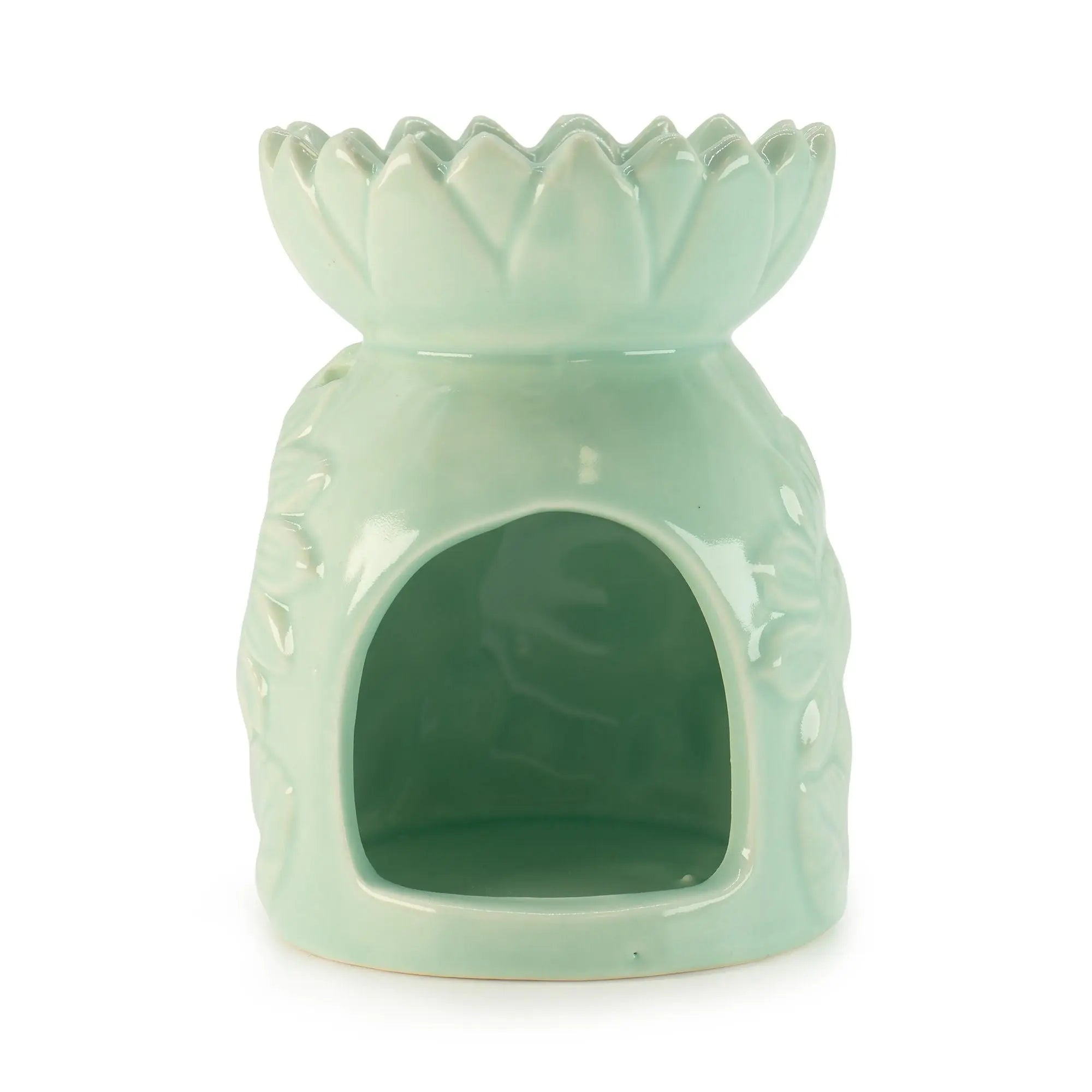  Pamperandpost Ceramic Sunflower Oil Burner - Pastel Green Ceramic Zen Oil Burners