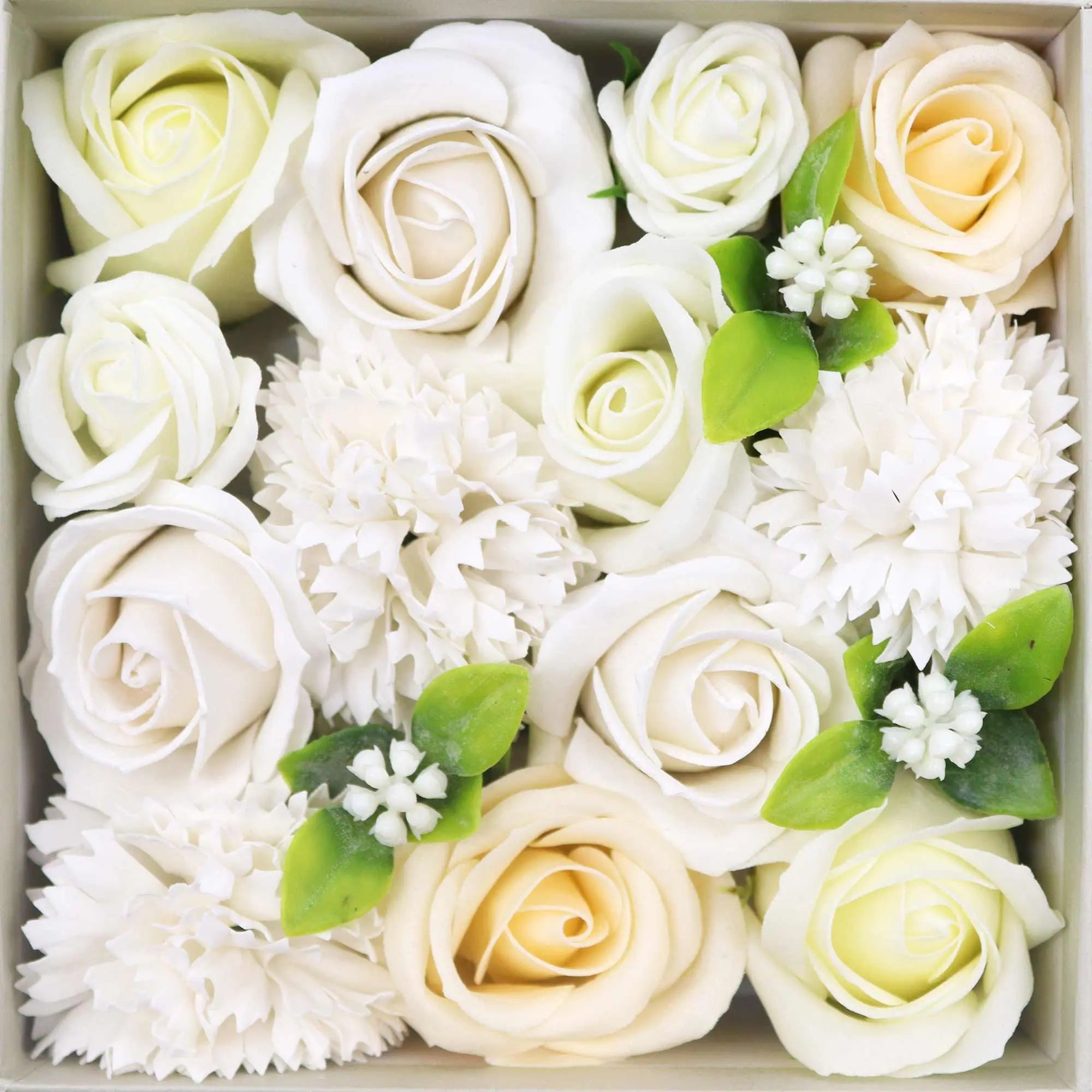 Pamperandpost Square Box - Wedding Blessings - White & Ivory