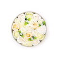 Pamperandpost Round Box - Wedding Blessings - White & Ivory