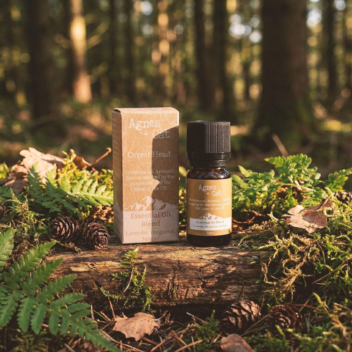  Pamperandpost Agnes + Cat Essential Oil Blend - Skiddaw Box - Orange, Lavender & Spruce Agnes + Cat Essential Oil Blends