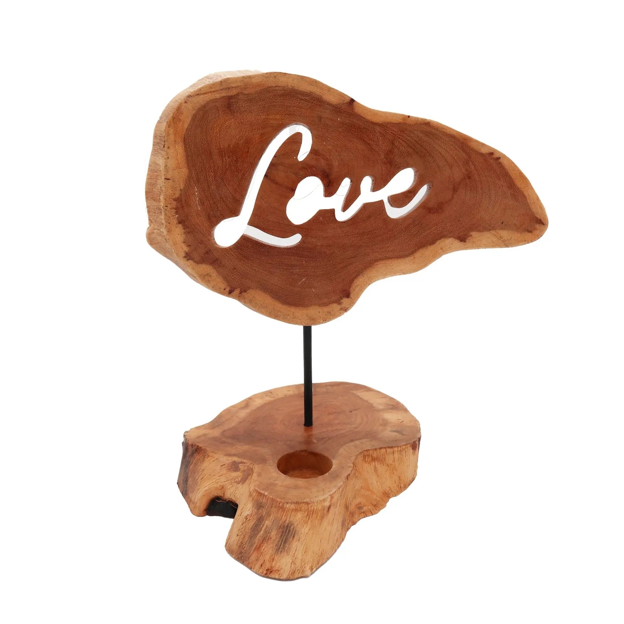 Pamperandpost Candle Holder Sign - Love