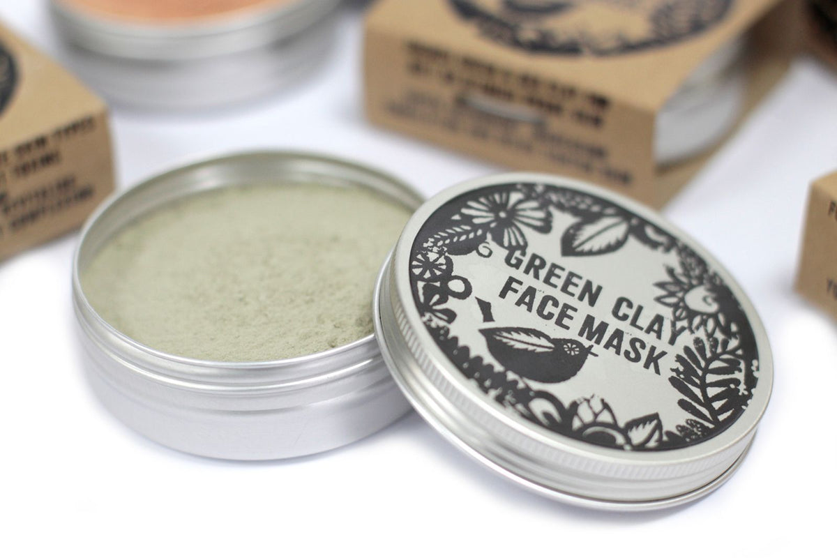  Pamperandpost Agnes + Cat Green Clay Face Mask Agnes + Cat Clay Face Masks