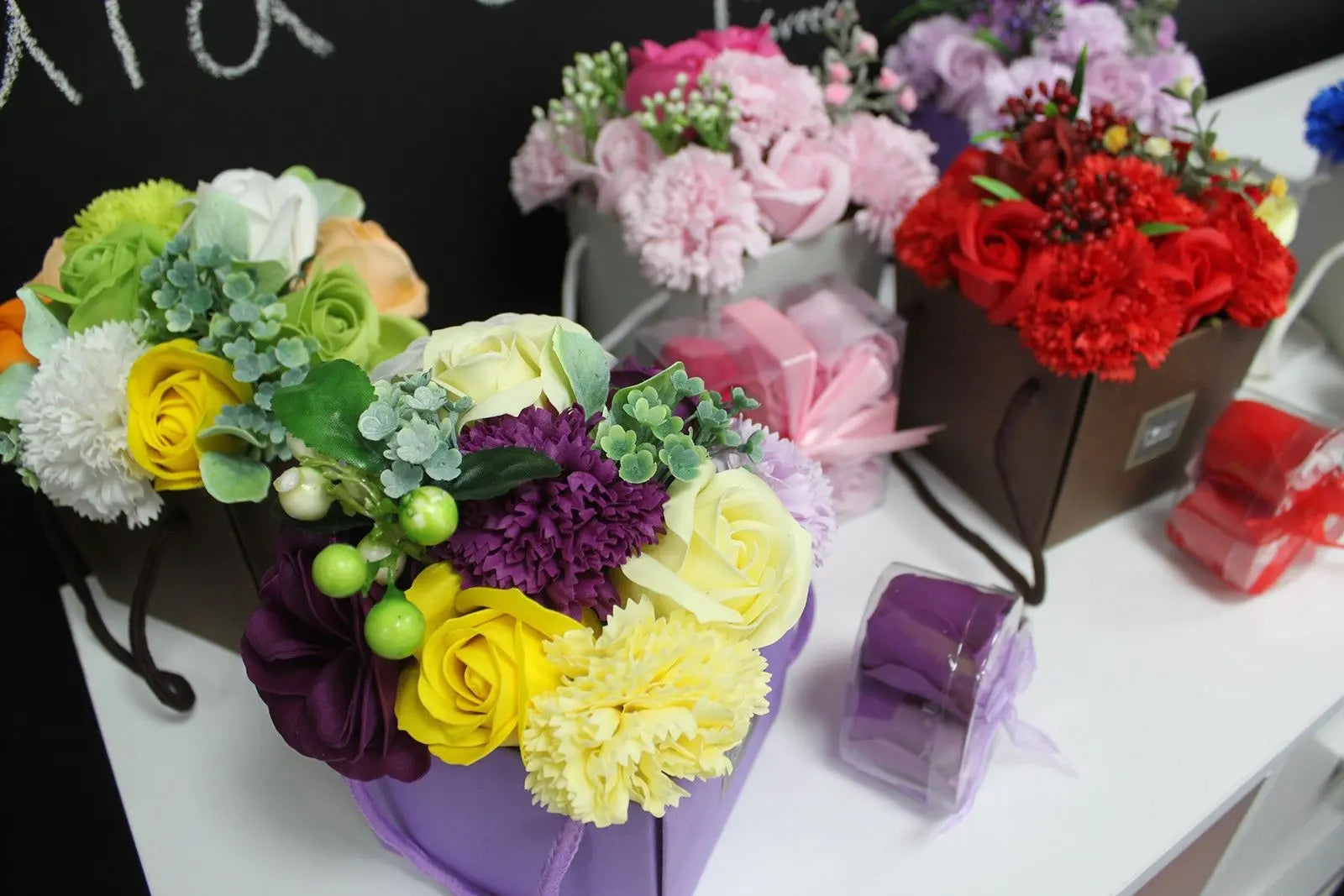  Pamperandpost Soap Flower Bouquet - Spring Flowers Luxury Soap Flowers