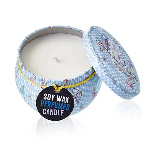  Pamperandpost Art Tin Candle - Assorted Design - Friendly Messages - Parma Violet Art Tin Candles