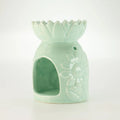  Pamperandpost Ceramic Sunflower Oil Burner - Pastel Green Ceramic Zen Oil Burners