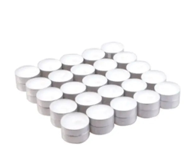 50x Unscented Tealight (4hr) AW Dropship UK