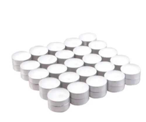 50x Unscented Tealight (4hr) AW Dropship UK