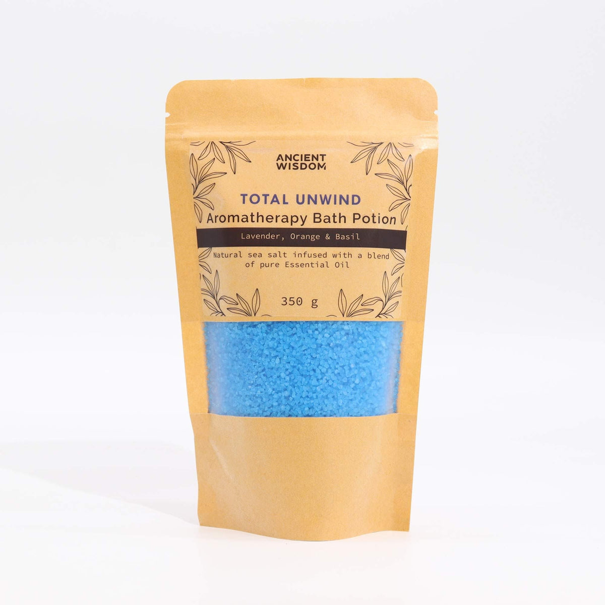  Pamperandpost Aromatherapy Bath Potion in Kraft Bag 350g - Total Unwind Aromatherapy Bath Potion 350g