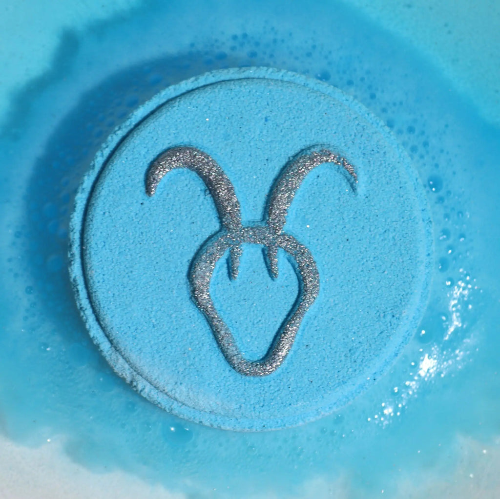  Pamperandpost Set of Zodiac Bath Fizzers with Horoscope - Capricorn Zodiac Bath Fizzers with Horoscope