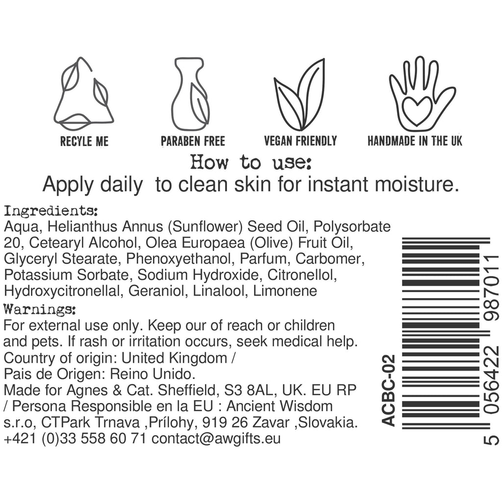  Pamperandpost Agnes + Cat Hand & Body Cream - Sea Salt & Moss Agnes + Cat Hand and Body Creams