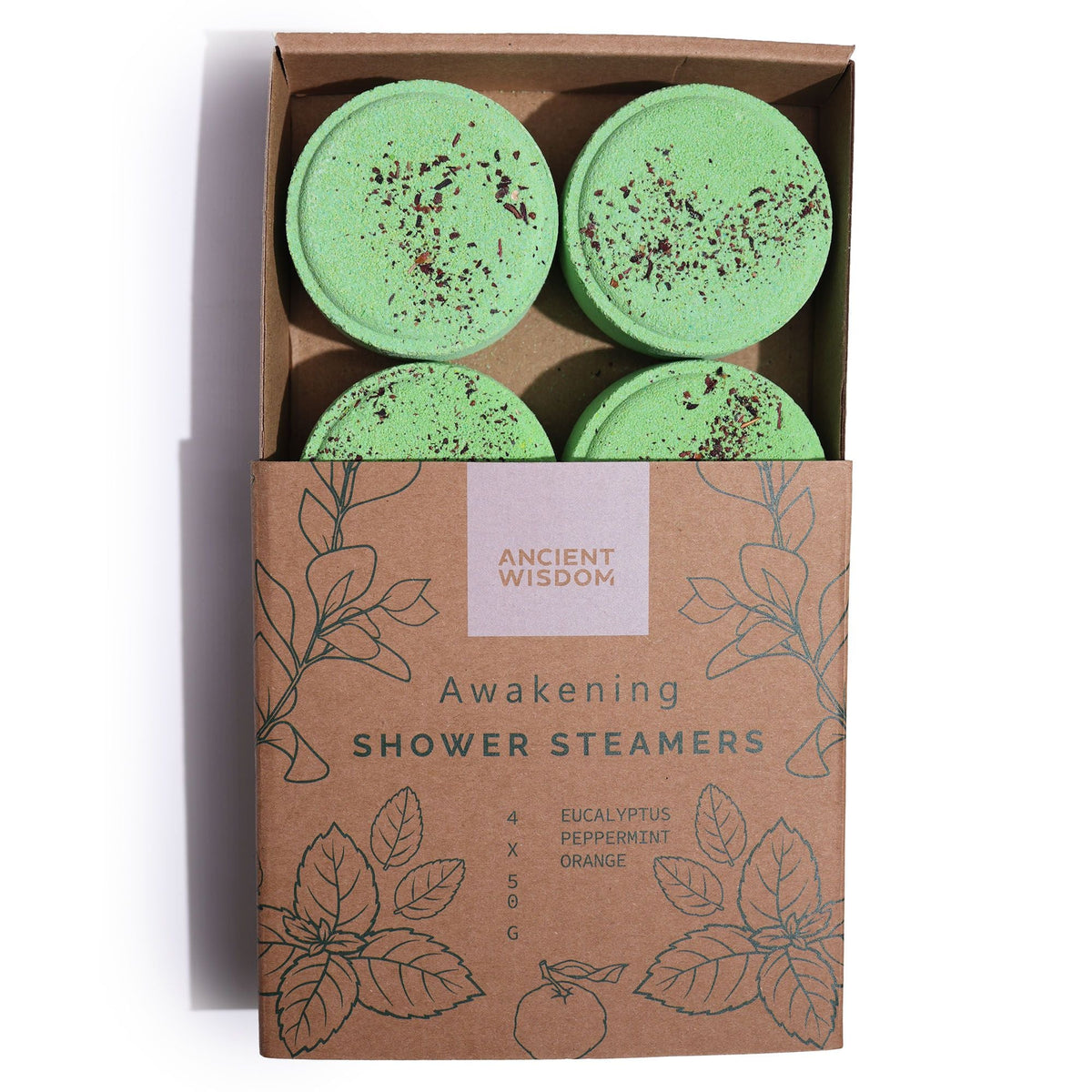  Pamperandpost Zen Shower Steamers - Therapy Wellness Gift Set - Awakening Zen Shower Steamers Wellness Gift Set