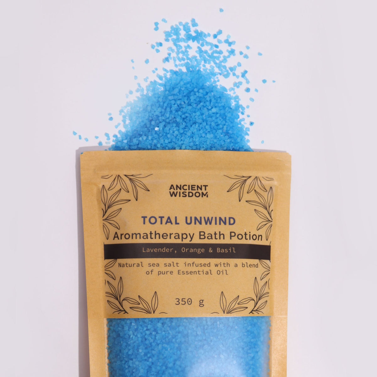  Pamperandpost Aromatherapy Bath Potion in Kraft Bag 350g - Total Unwind Aromatherapy Bath Potion 350g
