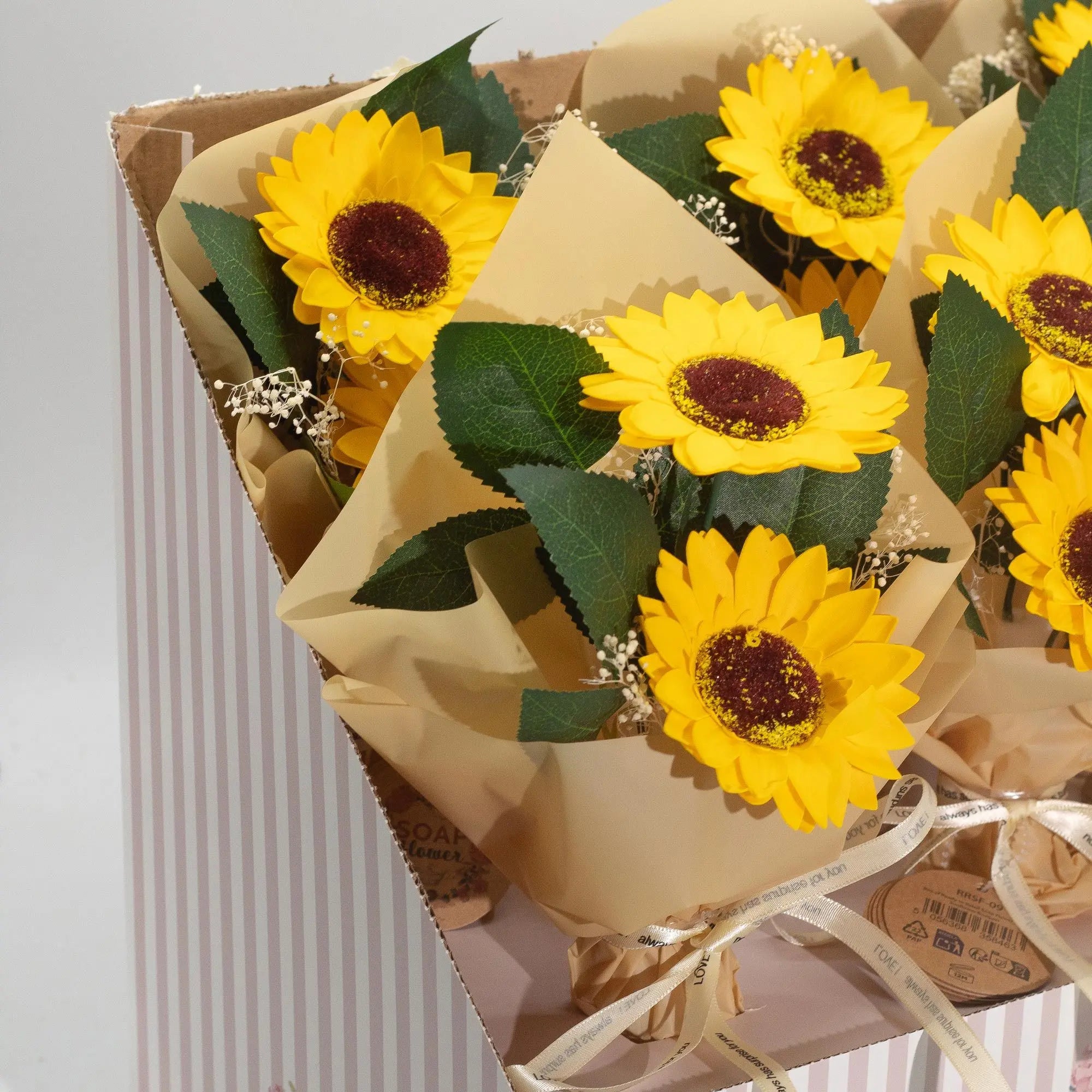 Pamperandpost Soap Flower - Two Sunflower Bouquet