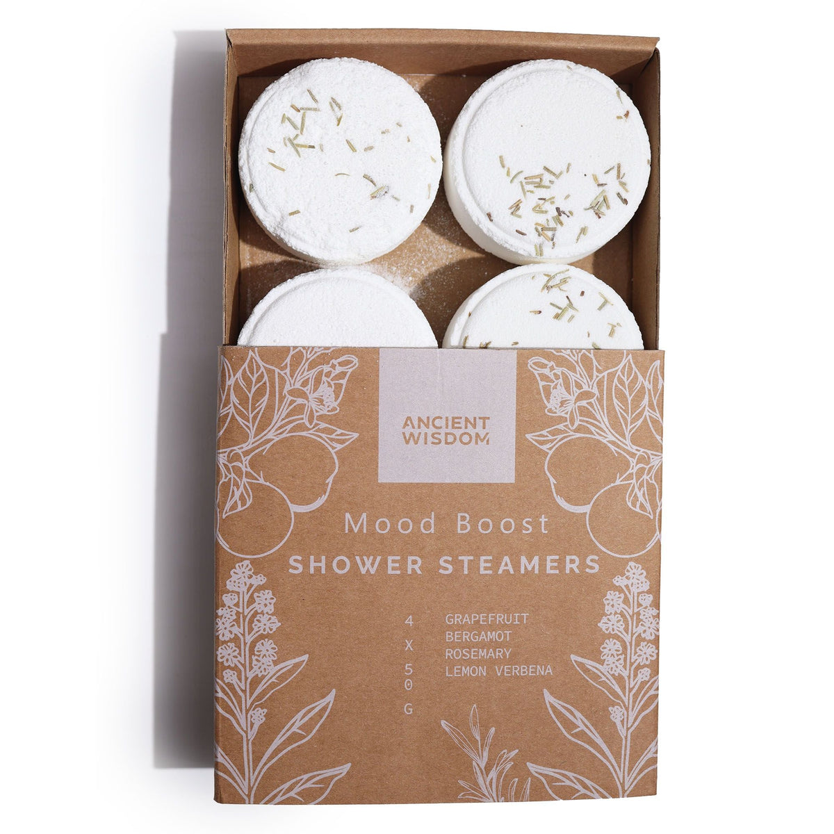  Pamperandpost Zen Shower Steamers - Therapy Wellness Gift Set - Mood Boost Zen Shower Steamers Wellness Gift Set