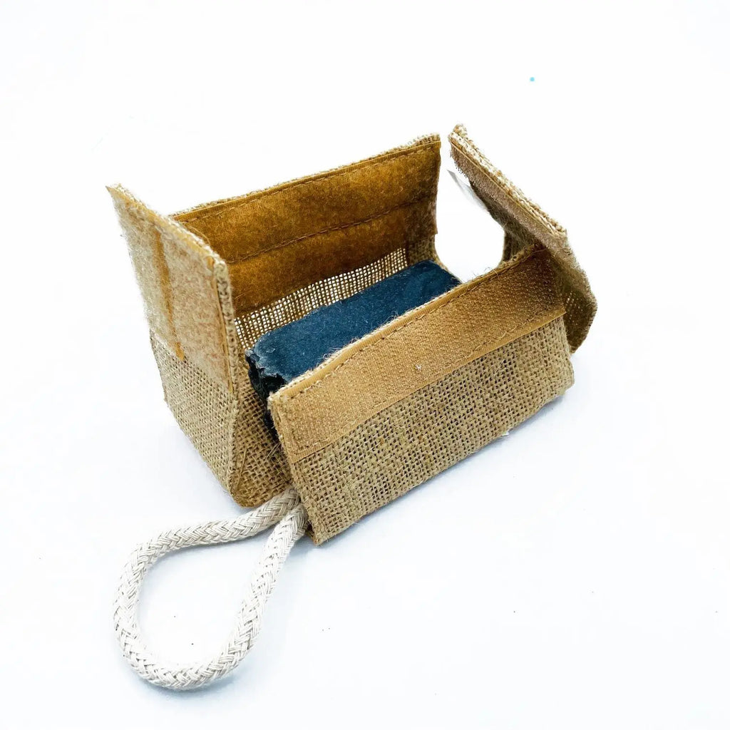  Pamperandpost Jute Scrub Soap Pouch - Natural Greenman Soaps