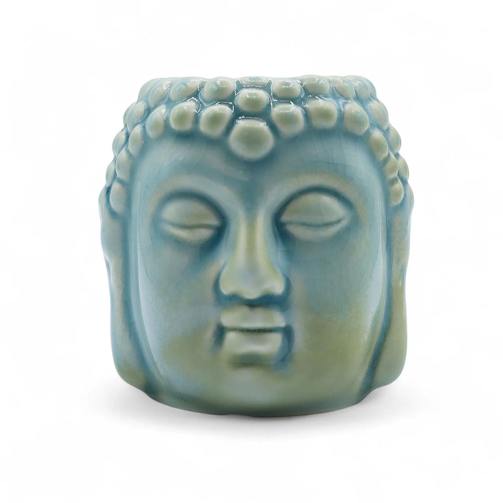  Pamperandpost Buddha Oil Burner – Blue Ceramic Burner for Calm, Fragrant Home Ambience Classic Buddha Oil Burners