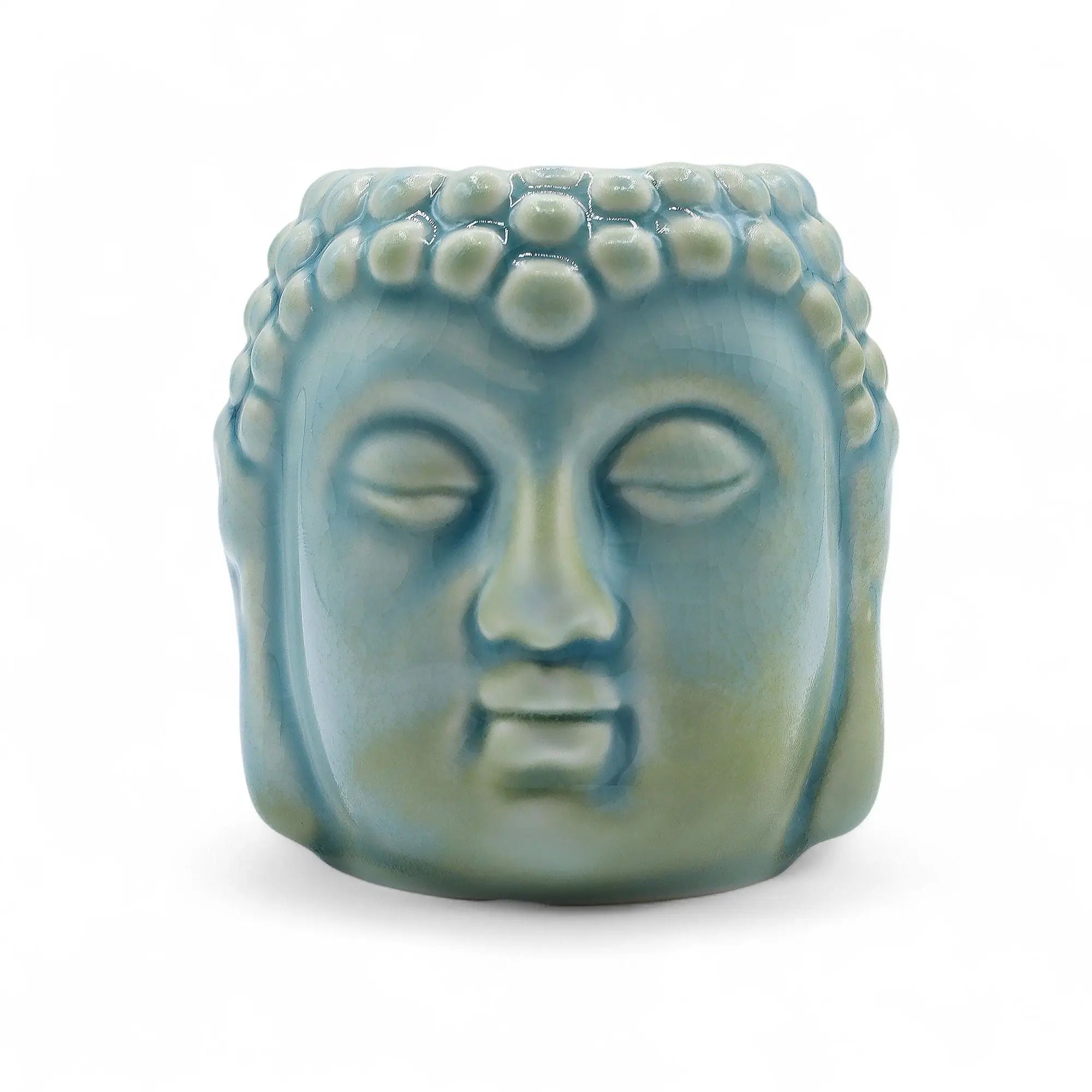  Pamperandpost Buddha Oil Burner – Blue Ceramic Burner for Calm, Fragrant Home Ambience Classic Buddha Oil Burners