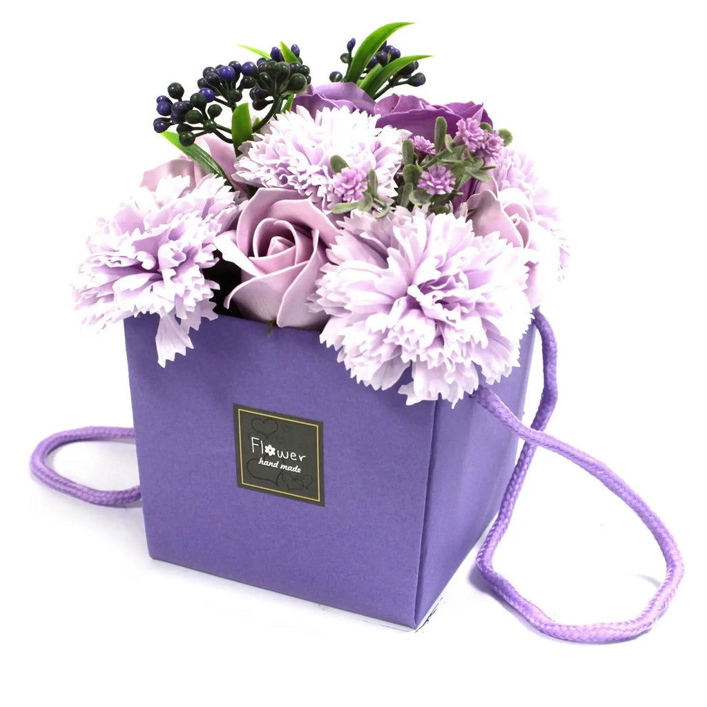  Pamperandpost Soap Flower Bouquet - Lavender Rose & Carnation Luxury Soap Flowers