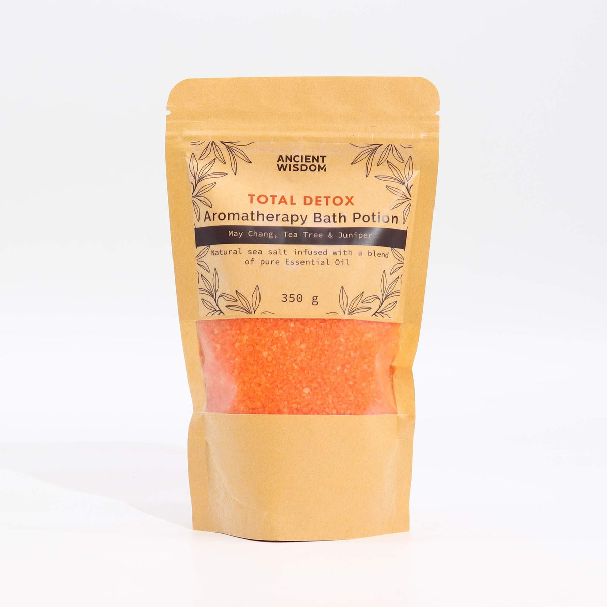  Pamperandpost Aromatherapy Bath Potion in Kraft Bag 350g - Total Detox Aromatherapy Bath Potion 350g