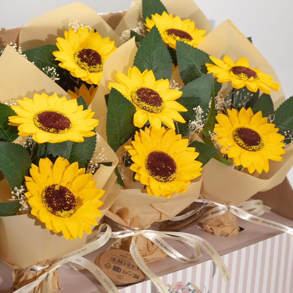 Pamperandpost Soap Flower - Two Sunflower Bouquet