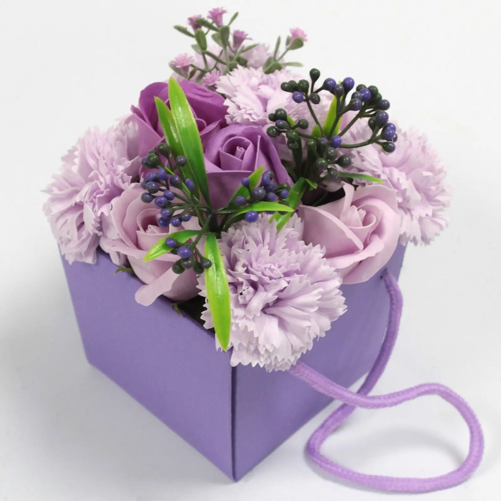  Pamperandpost Soap Flower Bouquet - Lavender Rose & Carnation Luxury Soap Flowers