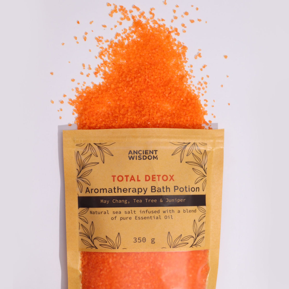  Pamperandpost Aromatherapy Bath Potion in Kraft Bag 350g - Total Detox Aromatherapy Bath Potion 350g