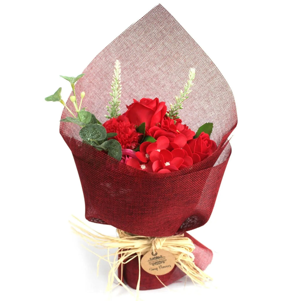 Standing Soap Flower Bouquet - Red AW Dropship UK