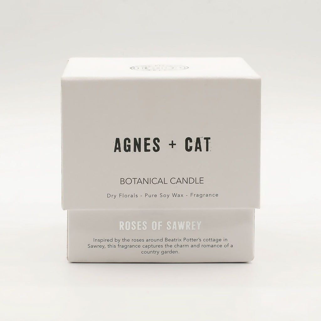  Pamperandpost Agnes + Cat Botanical Soy Wax Candle - Roses of Sawrey Agnes + Cat Botanical Soy Wax Candles