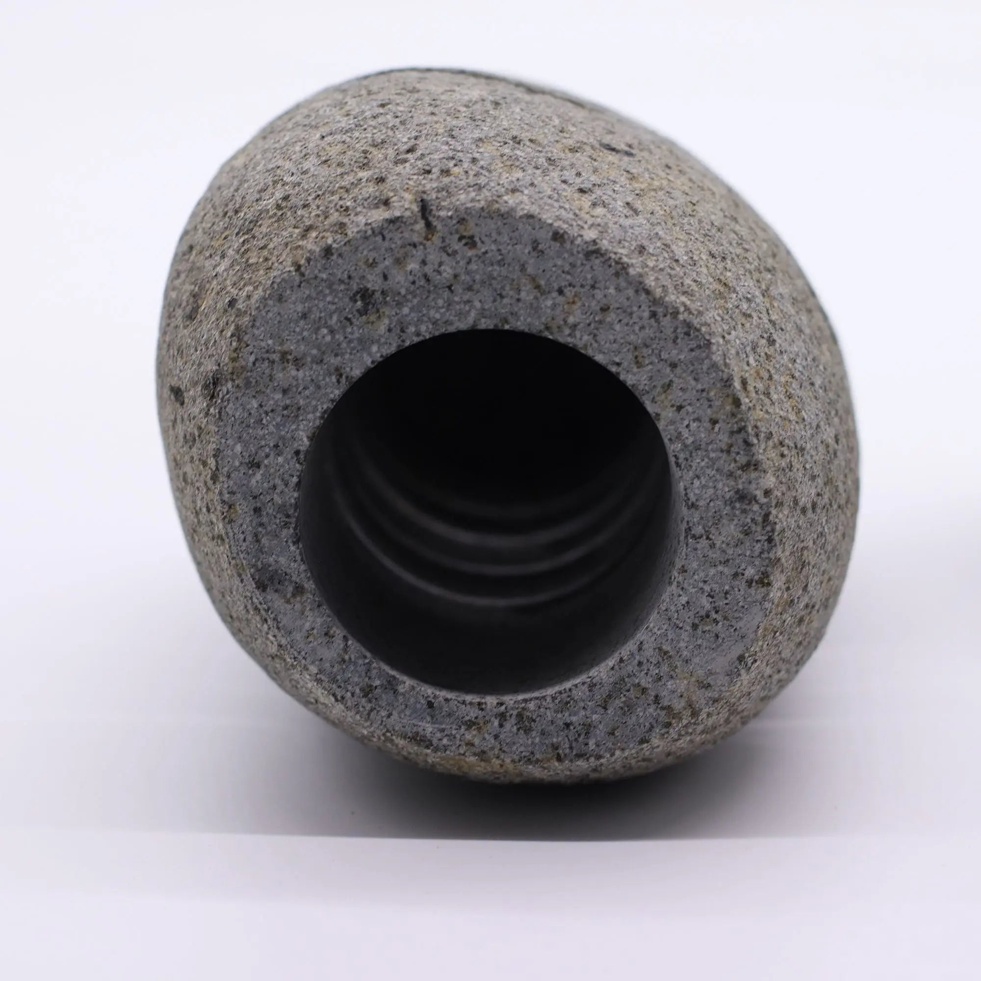  Pamperandpost Natural Riverstone Candle Holder - Standing Stone Cut Riverside Stone Candle Holders