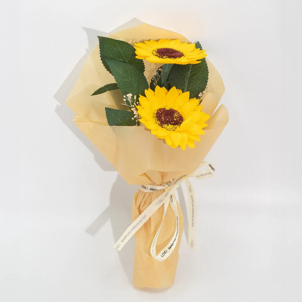 Pamperandpost Soap Flower - Two Sunflower Bouquet