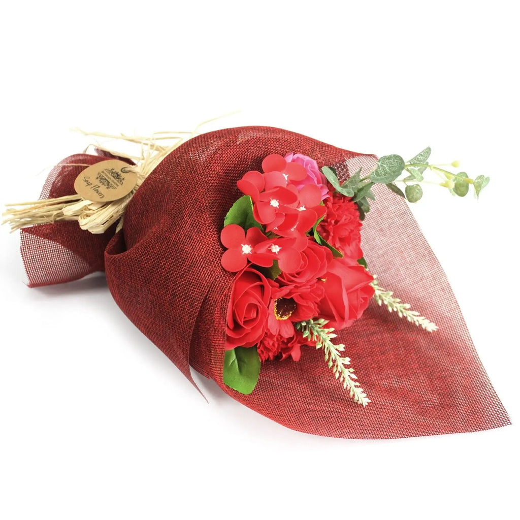 Standing Soap Flower Bouquet - Red AW Dropship UK