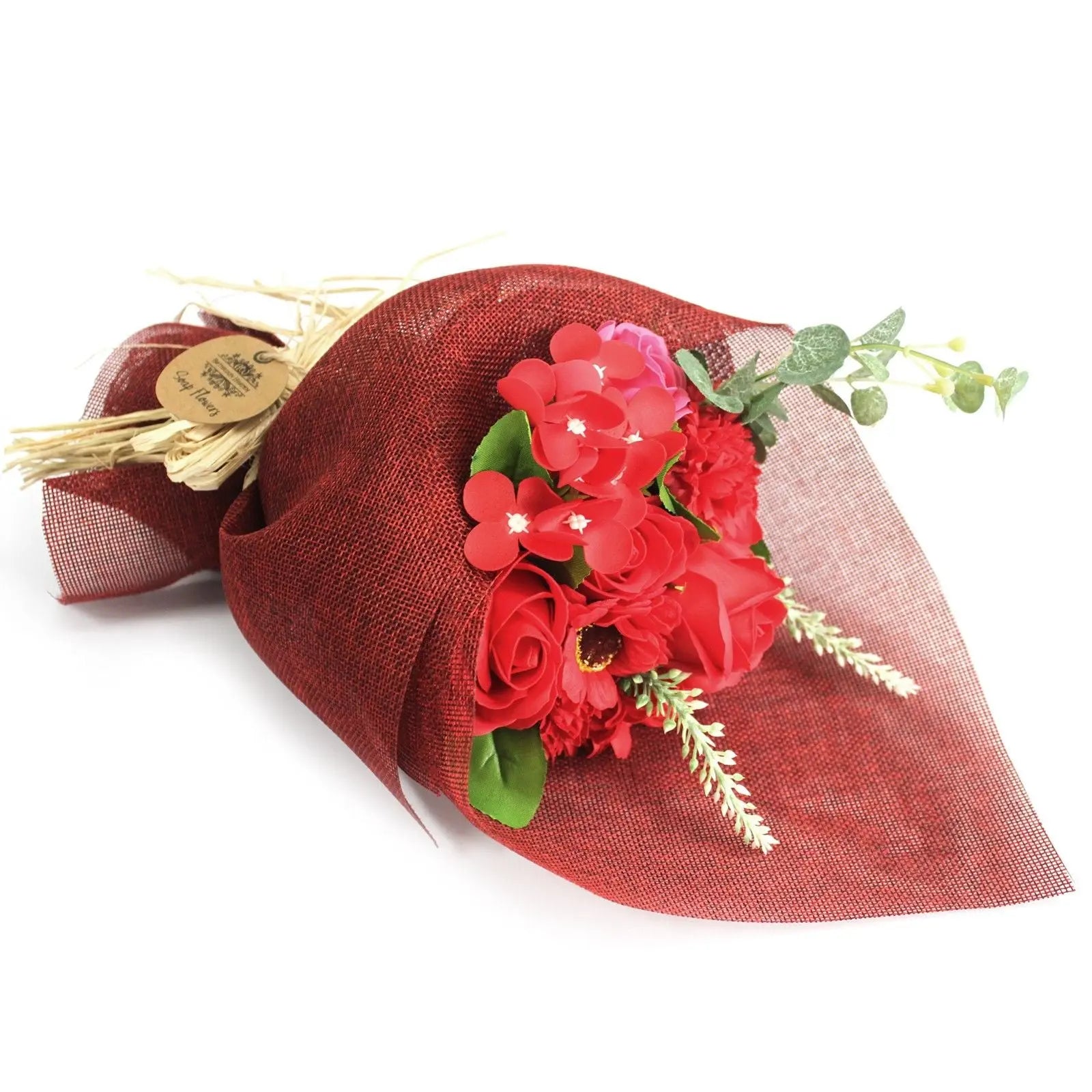 Standing Soap Flower Bouquet - Red AW Dropship UK