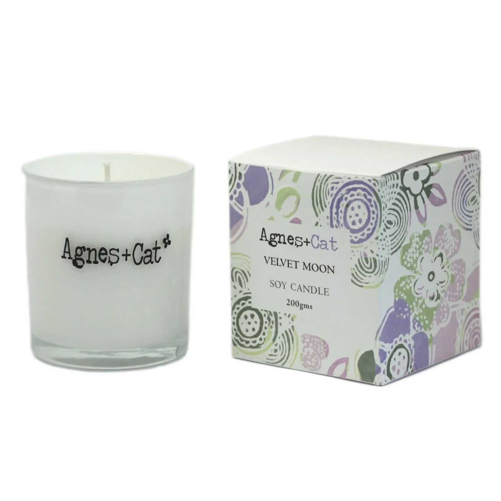  Pamperandpost Agnes + Cat Votive Candle - Velvet Moon Agnes + Cat Soy Wax Votive Candles 200g