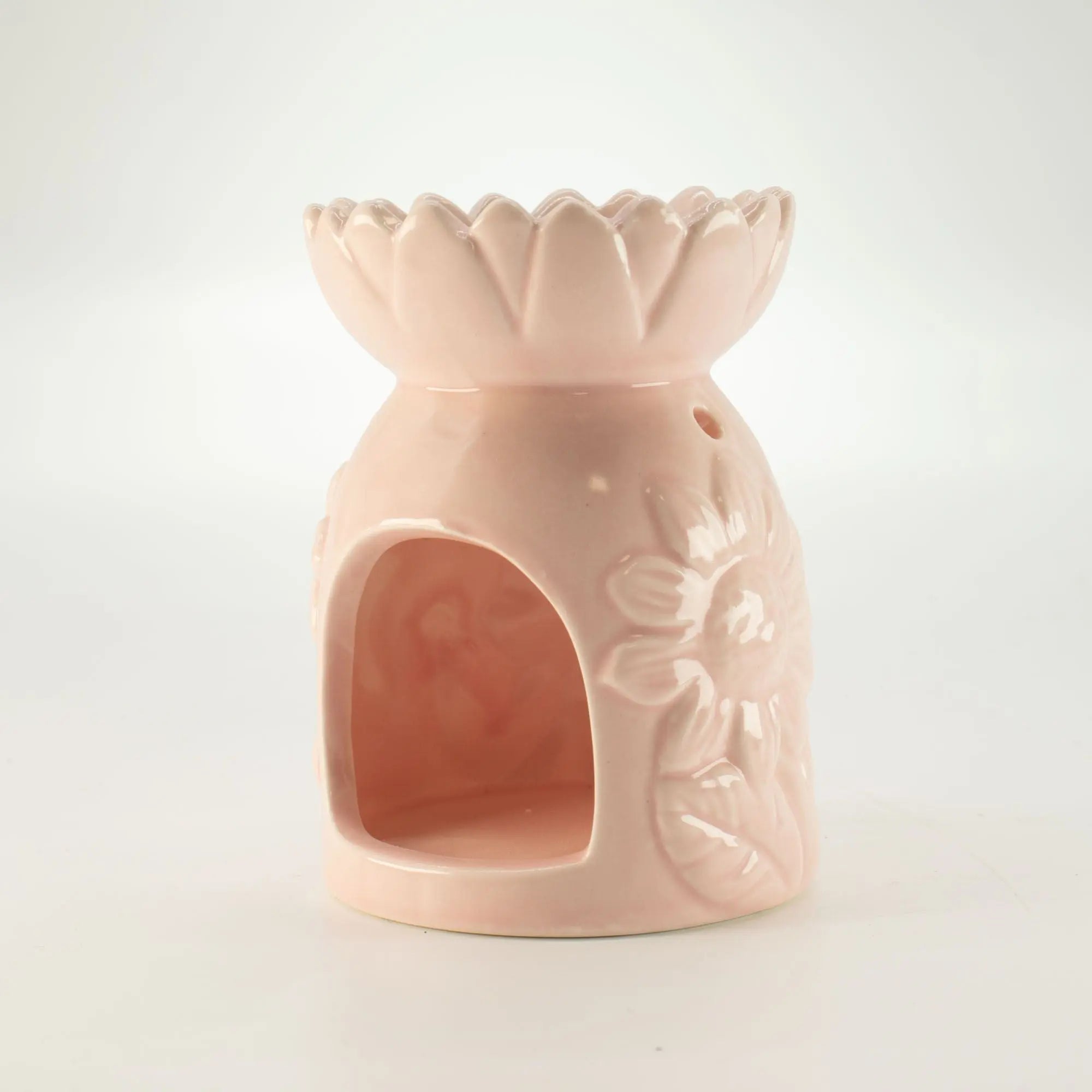  Pamperandpost Ceramic Sunflower Oil Burner - Pastel Pink Ceramic Zen Oil Burners