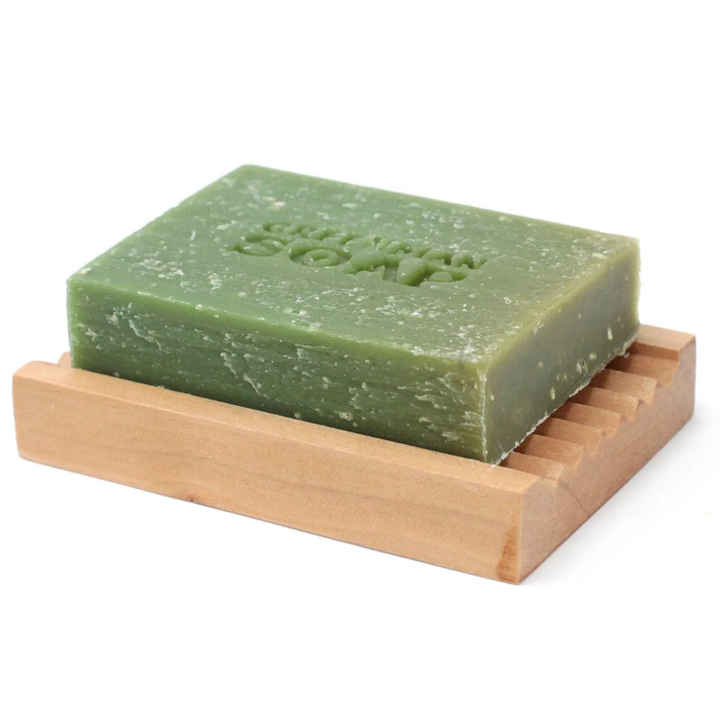  Pamperandpost Greenman Soap Slice 100g - Gardener's Scrub Greenman Soaps