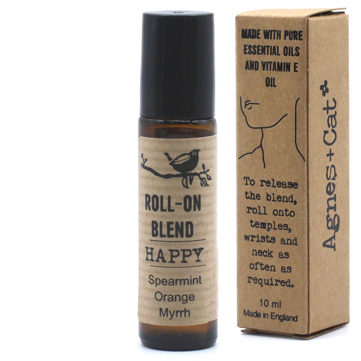  Pamperandpost Agnes + Cat Roll On Essential Oil Blend - HAPPY Agnes + Cat Essential Oil Roll-On Blends