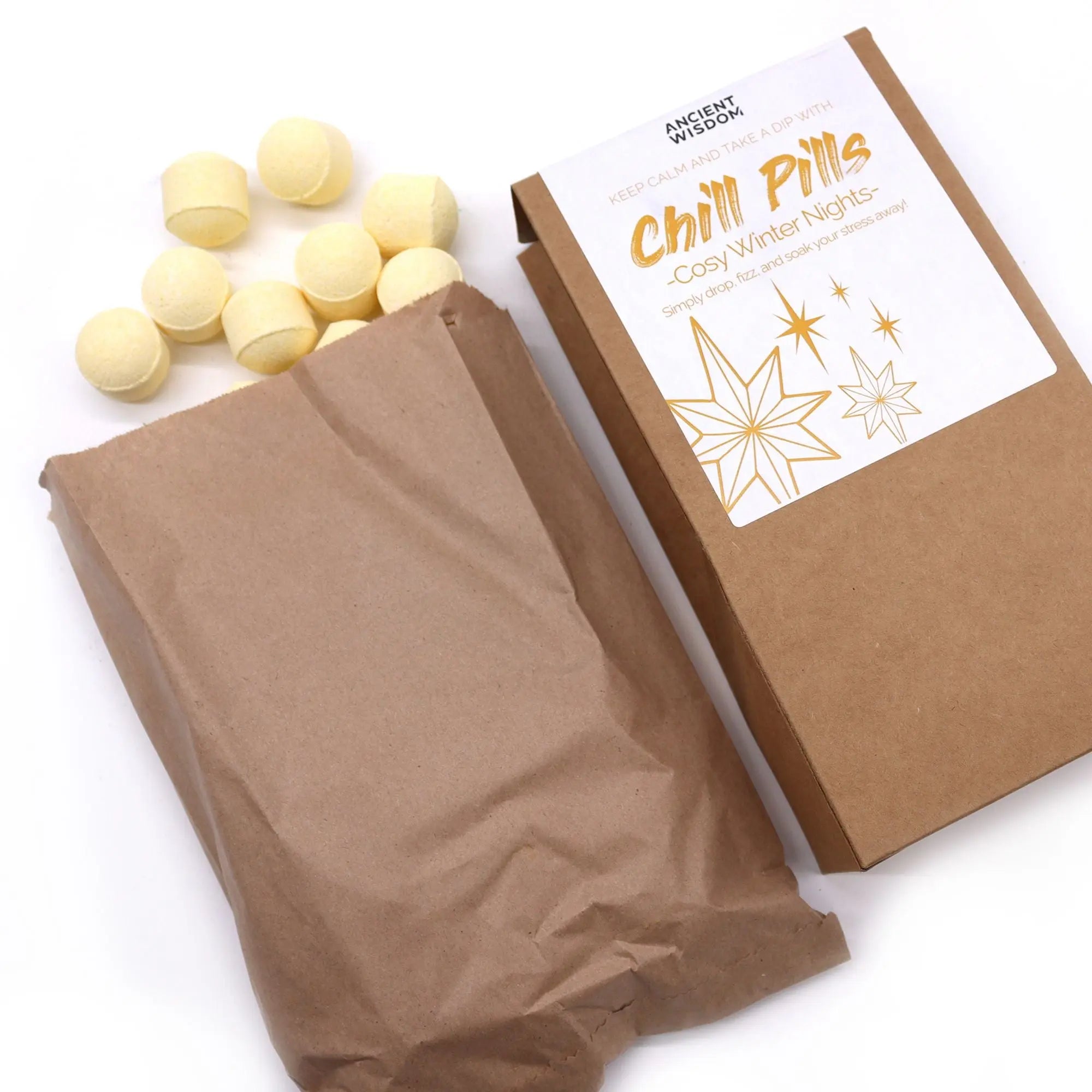 Pamperandpost Chill Pills Gift Pack 350g - Cosy Winter Nights